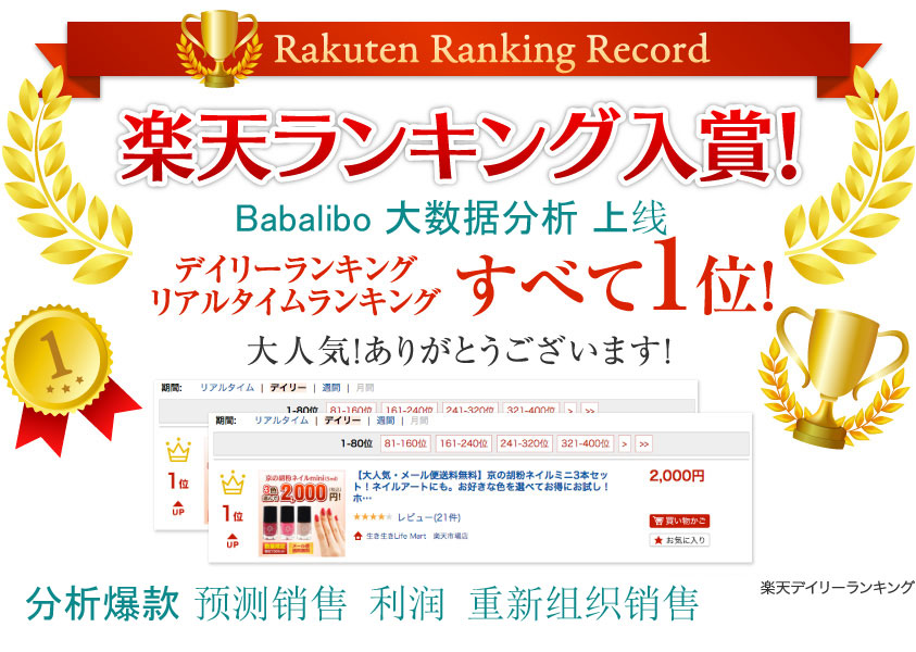 日本乐天排行榜ranking分析 店铺分析 日本Rakuten爆款数据分析 1